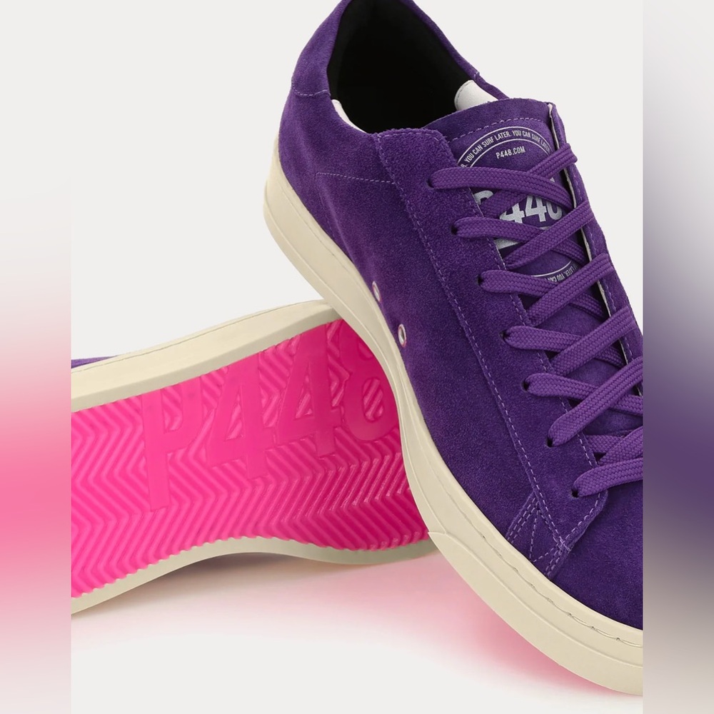 ❌SOLD❌💟 100% Authentic P448 - Jack Suede Purple Low Top Sneakers/size 39💜